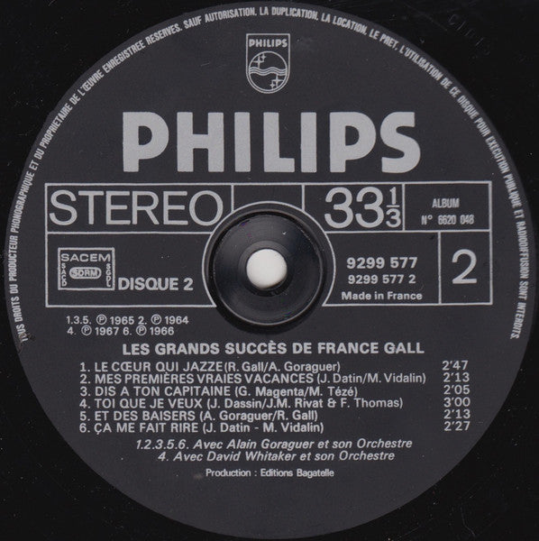 Les Grands Succès De France Gall