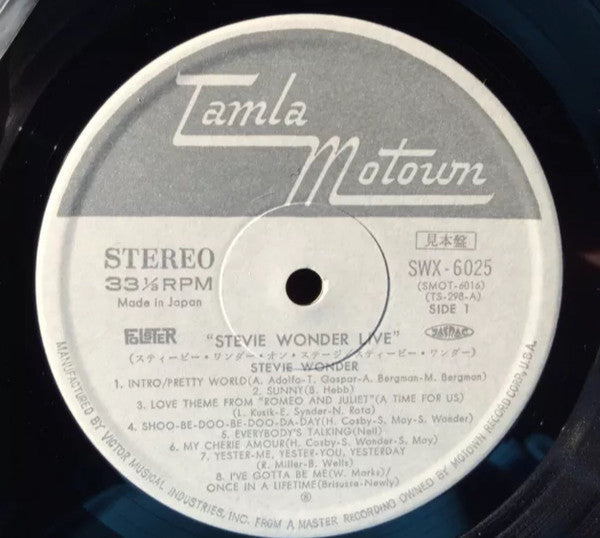Release: Stevie Wonder Live-Vinyl-Japan-1973-SWX 6025-7443849