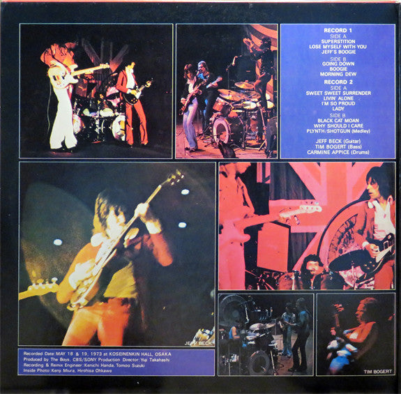 Release: Beck, Bogert & Appice Live-Vinyl-Japan-1973-ECPJ 11-12-9309582