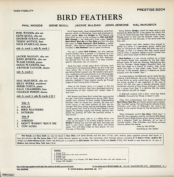 Release: Bird Feathers-Vinyl-Japan-1977-VIJ-5029M-3160351