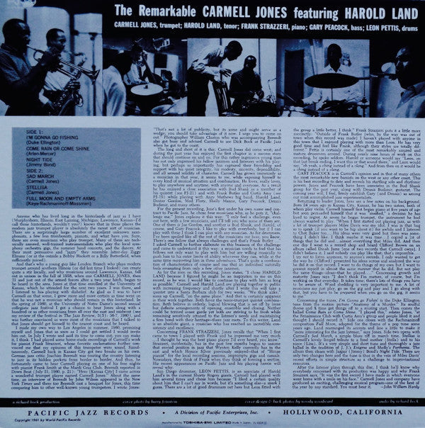 Release: The Remarkable Carmell Jones-Vinyl-Japan-1992-PJ-0029-8381457