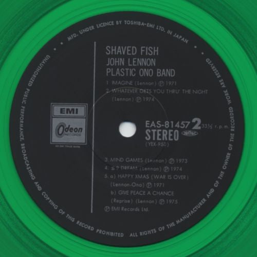 Shaved Fish