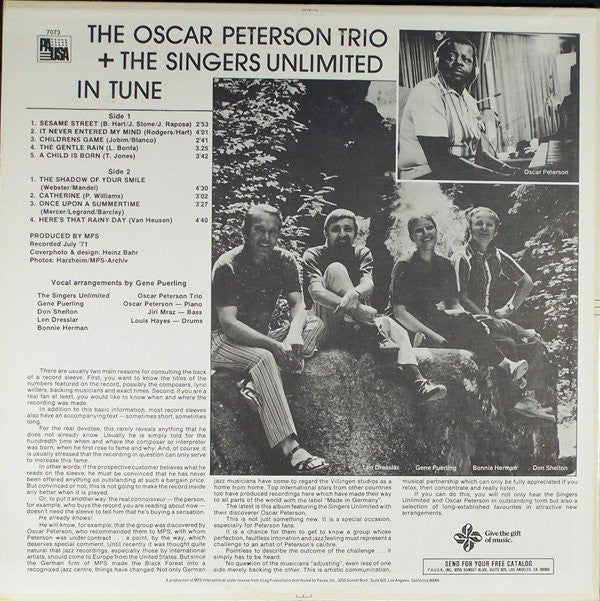 Release: In Tune-Vinyl-US-1980-PR 7073, 7073-5751020