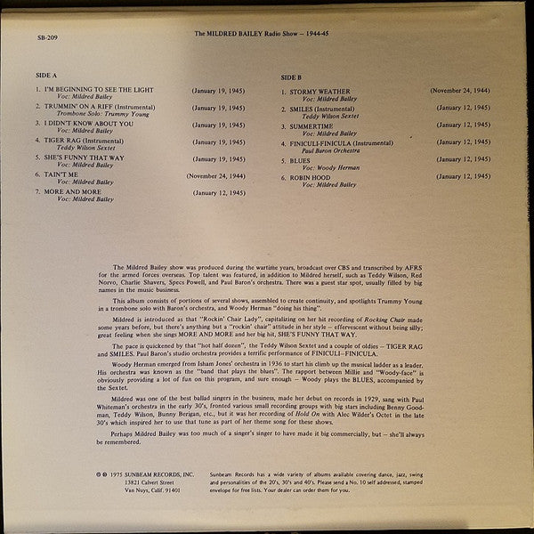 Release: Unknown Release-Vinyl-US-1975-SB-209-6297189
