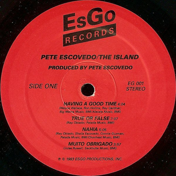Master Release: The Island by Pete Escovedo