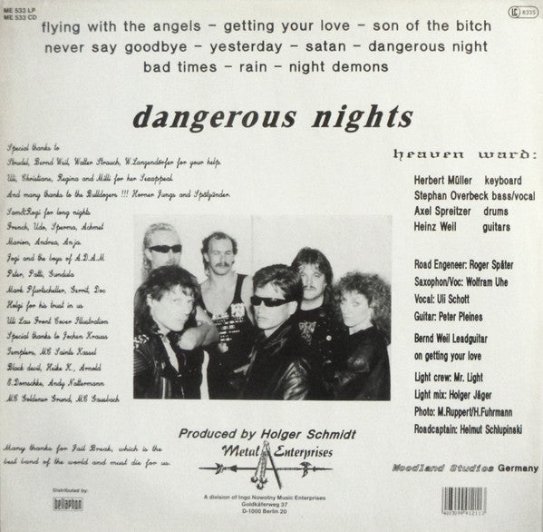 Release: Dangerous Nights-Vinyl-Germany-1991-ME 533-4577055