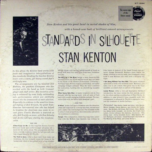 Release: Standards In Silhouette-Vinyl-US-1960-ST 1394-5046130