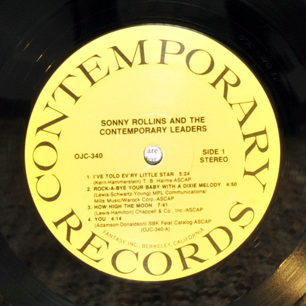 Sonny Rollins And The Contemporary Leaders