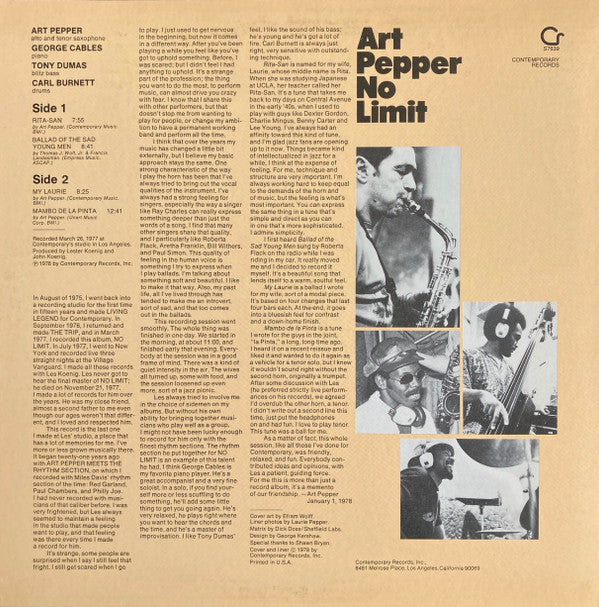 Release: No Limit-Vinyl-US-1978-S7639-2619219
