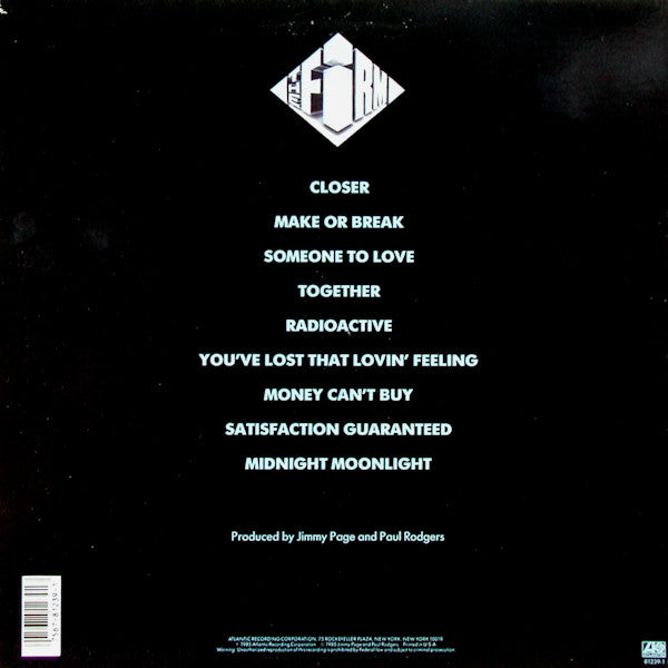 Release: The Firm-Vinyl-US-1985-7 81239-1, 81239-1-1372103