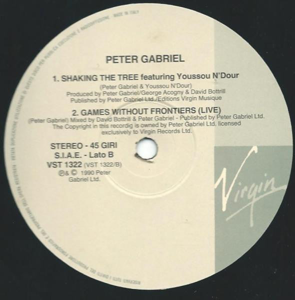 Master Release: Solsbury Hill / Shaking The Tree by Peter Gabriel