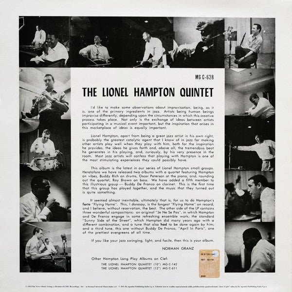 Release: The Lionel Hampton Quintet-Vinyl-Italy-2015-MG C-628-6799316