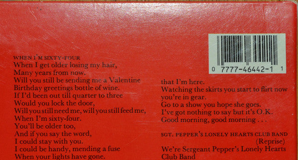 Release: Sgt. Pepper's Lonely Hearts Club Band-Vinyl-US-1995-C1 0777 7 46442 1 1, C1 0777 7 46442 1 1, C1 0777 7 46442 1 1-2551836