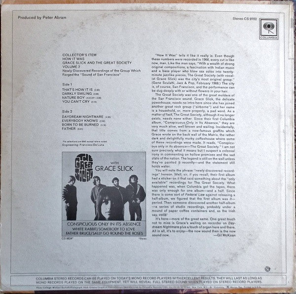 Release: Vol.2  Collector's Item How It Was-Vinyl-US-1968-CS 9702-2705207