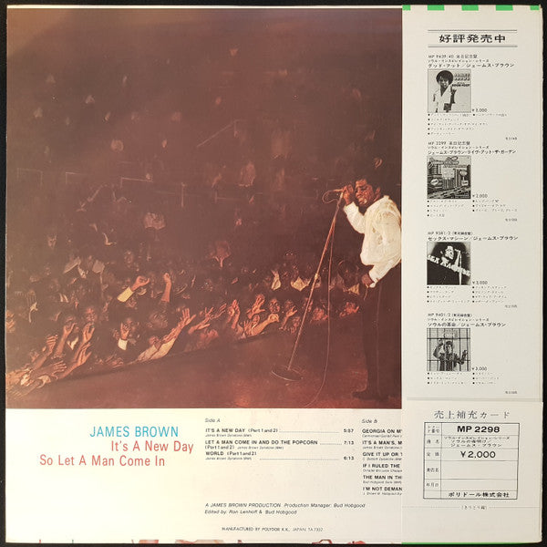 Master Release: It's A New Day So Let A Man Come In by James Brown