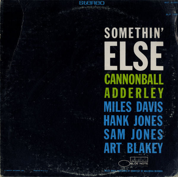 Release: Somethin' Else-Vinyl-US-1972-BST-81595-4501690