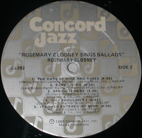 Rosemary Clooney Sings Ballads