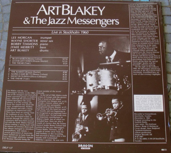 Live In Stockholm 1960