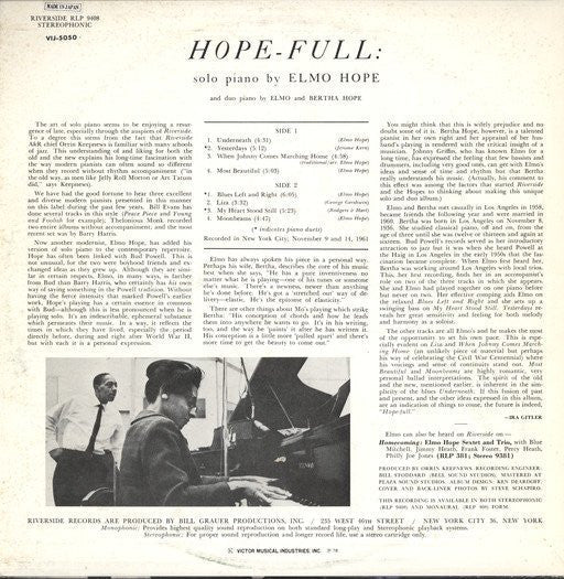 Release: Hope-Full-Vinyl-Japan-1978-VIJ-5050-5841351