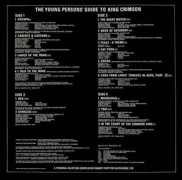Release: The Young Persons' Guide To King Crimson-Vinyl-Germany-None-2625 035-1705087