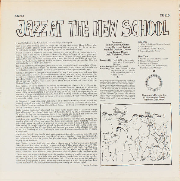 Jazz At The New School