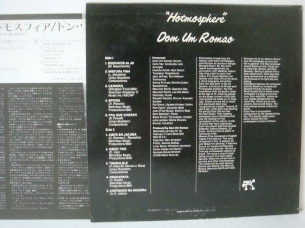 Release: Hotmosphere-Vinyl-Japan-1976-MTF 1055-8443014