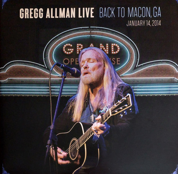 Master Release: Gregg Allman Live (Back To Macon, GA) by Gregg Allman