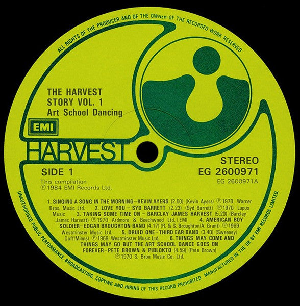 The Harvest Story Vol. 1: Art School Dancing