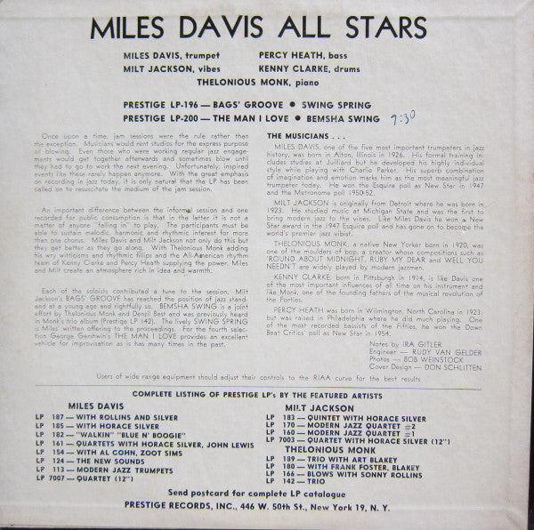 Miles Davis All Stars (Vol. 2)