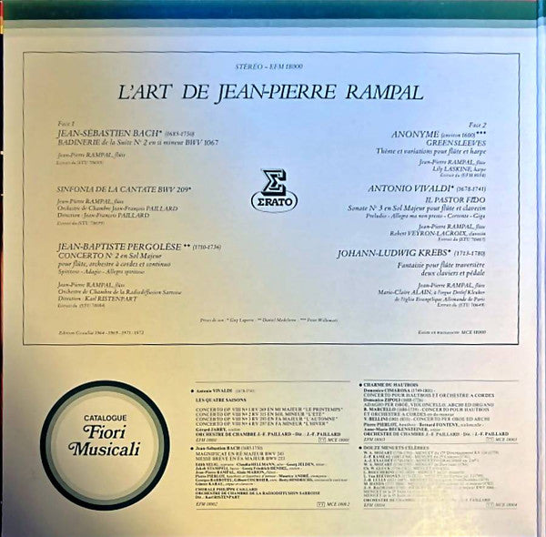 Release: L'Art De Jean-Pierre Rampal-Vinyl-France-None-EFM 18000-7361668