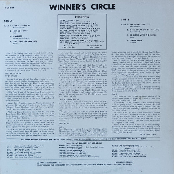 Release: Winner's Circle-Vinyl-US-1984-BCP-6066-3142920
