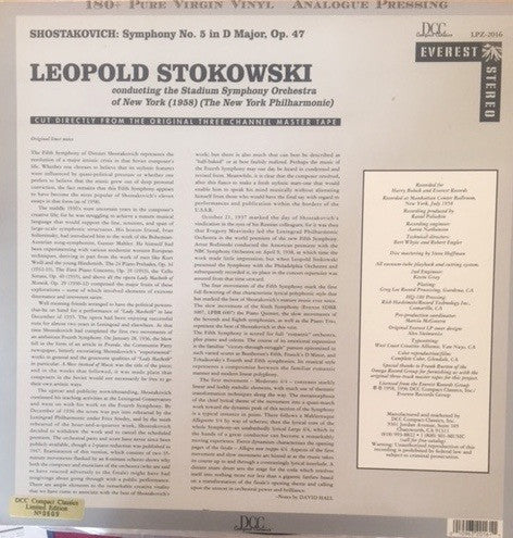 Master Release: Symphony No. 5, Op. 47 by Dmitri Shostakovich