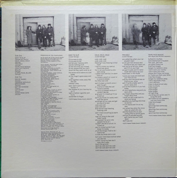 Master Release: Sailin' Shoes by Little Feat