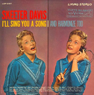 Master Release: I'll Sing You A Song And Harmonize Too by Skeeter Davis
