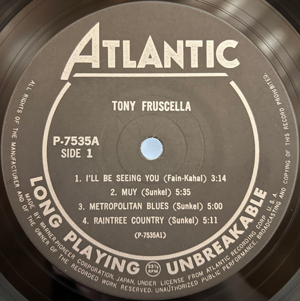 Tony Fruscella = トランペットの詩人トニー・フラッセラ