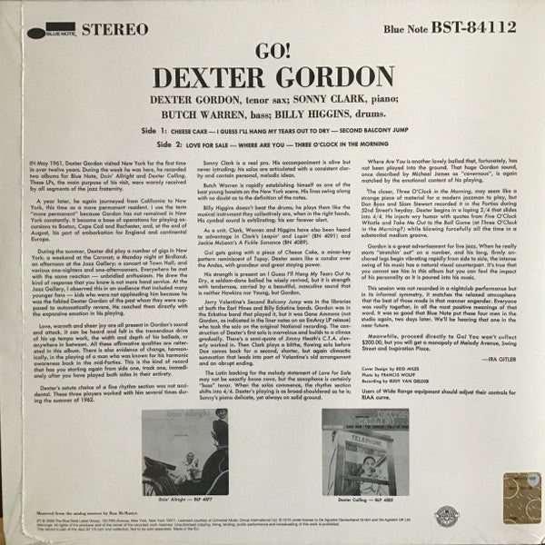 Release: Go!-Vinyl-UK & Ireland-2016-BST 84112, BST-84112, 84112-8708349