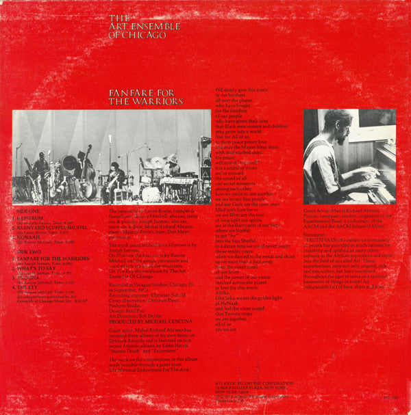 Release: Fanfare For The Warriors-Vinyl-US-1974-SD 1651-5161314