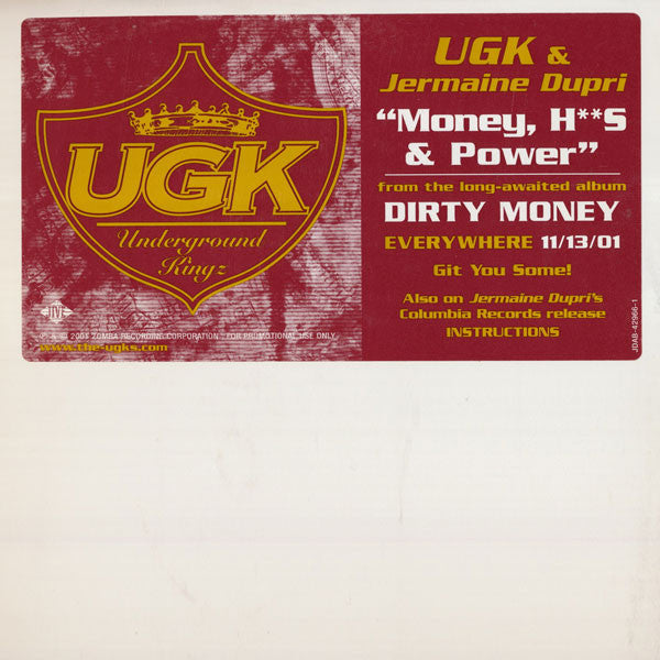 Master Release: Money, H**s & Power by UGK