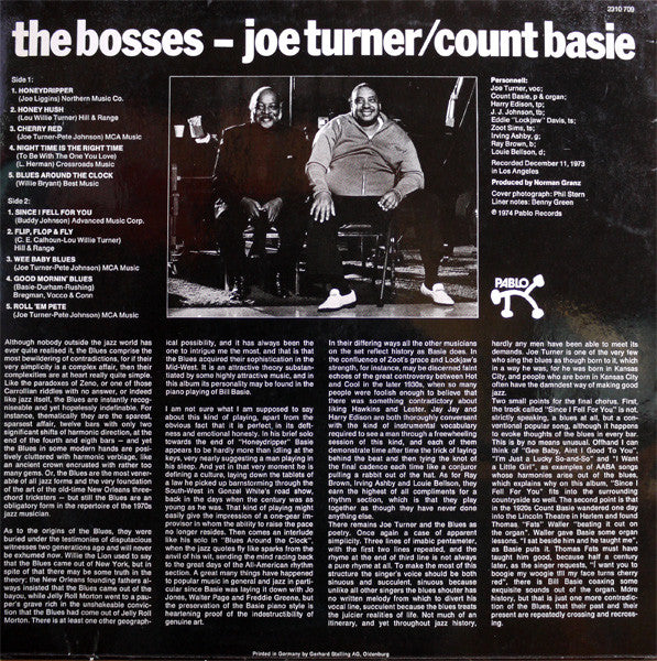 Master Release: The Bosses by Count Basie