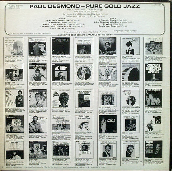 Release: Desmond Blue-Vinyl-US-1978-ANL 1 2807-3048935