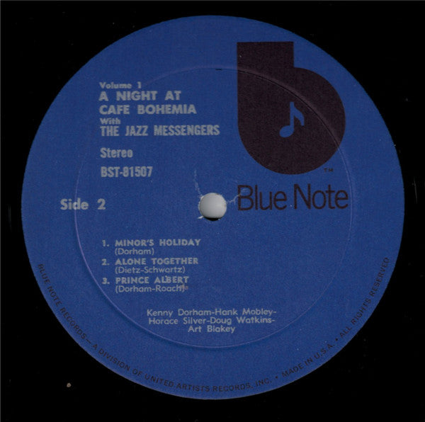 The Jazz Messengers At The Cafe Bohemia Volume 1