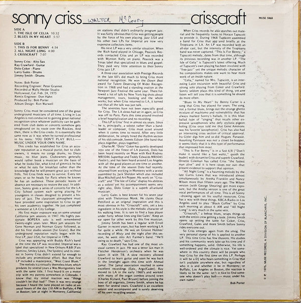 Release: Crisscraft-Vinyl-US-1975-MR 5068-2394014
