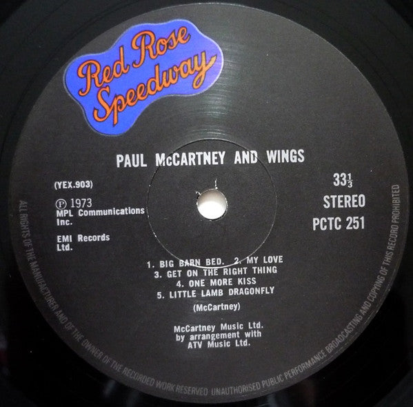 Release: Red Rose Speedway-Vinyl-UK-None-PCTC 251, 0C 066 5311-6369668