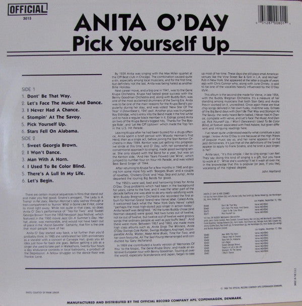 Release: Pick Yourself Up-Vinyl-Denmark-1988-3015-5013852