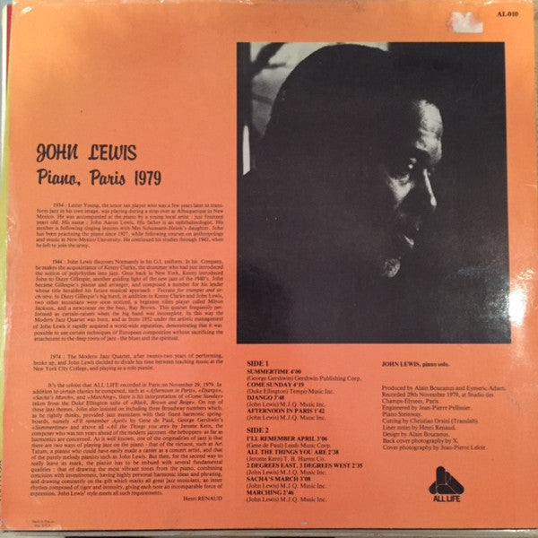 Piano, Paris 1979