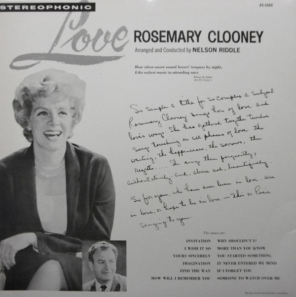 Master Release: Love by Rosemary Clooney