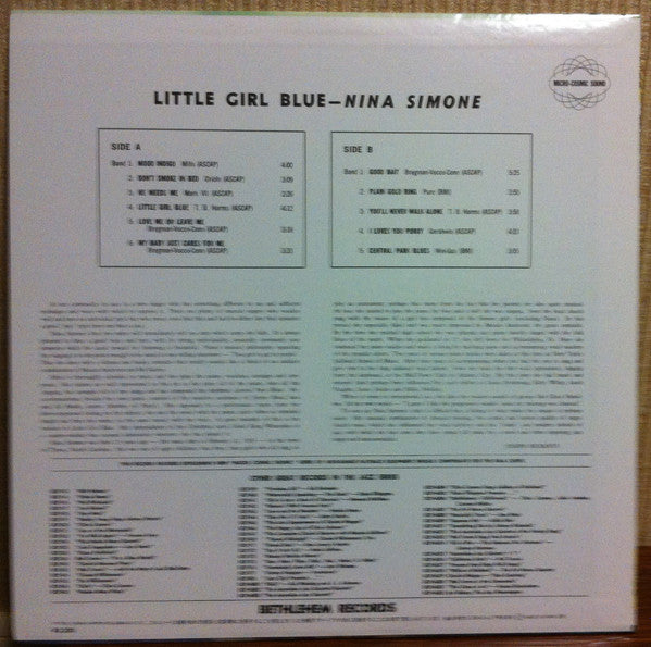Little Girl Blue = ニーナ・シモン・ファースト・レコーディング