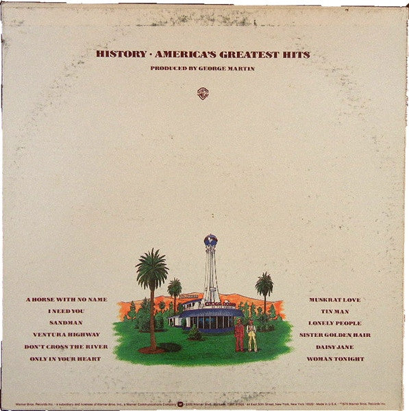 Release: History - America's Greatest Hits-Vinyl-US-1986-BSK 3110-3853921