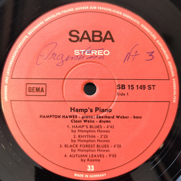 Hamp's Piano