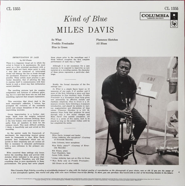 Release: Kind Of Blue-Vinyl-US-2013-CL 1355, 88883761031S2-5142904